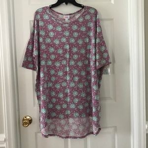 SOLD - NWT Lularoe Irma Heathered Mauve Rose 2XL